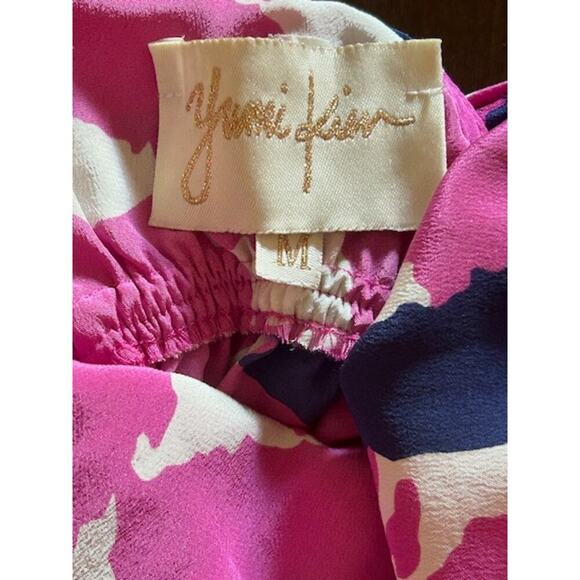 Yumi Kim Pink Abstract Print Strappy Back Mini Dress Size M - Picture 4 of 5